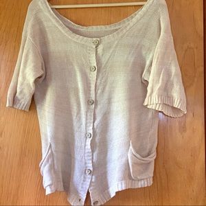 BOGO! Cotton Slouchy Knit Button Cardigan Top